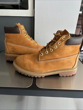 Timberland Wheat Nubuck Lace-Up Work Boots